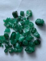 57.25ct Swat Emerald Rough Lot – Rich Green Crystals (10x8x8 mm) from Pakistan - Image 10