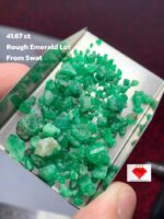 41.67ct Swat Emerald Rough Lot – Natural Green Elegance in Raw Form