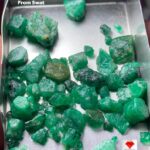 62.55ct Swat Emerald Rough Lot – Striking Green Crystals (10x10x8 mm) for Cutting or Collection