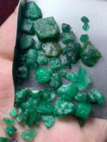 62.55ct Swat Emerald Rough Lot – Striking Green Crystals (10x10x8 mm) for Cutting or Collection - Image 4