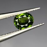 Rare 0.630 ct Demantoid Green Garnet from Khuzdar Balochistan