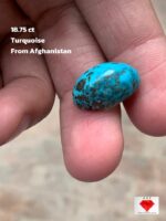 Calm Meets Strength — 18.75 ct Afghan Turquoise Cabochon