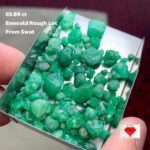 65.89ct Swat Emerald Rough Lot – Natural Green Crystals from Pakistan's Gemstone Heartland