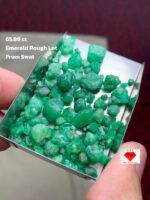 65.89ct Swat Emerald Rough Lot – Natural Green Crystals from Pakistan's Gemstone Heartland