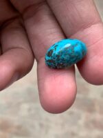 Calm Meets Strength — 18.75 ct Afghan Turquoise Cabochon - Image 4