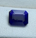 0.80 ct Royal Blue Hauyne Gemstone: Emerald Cut - Image 5