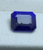 0.80 ct Royal Blue Hauyne Gemstone: Emerald Cut - Image 6