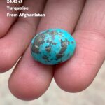 A Statement of Earth and Sky — 24.43 ct Afghan Turquoise Cabochon