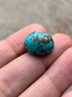 A Statement of Earth and Sky — 24.43 ct Afghan Turquoise Cabochon - Image 2
