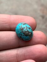 A Statement of Earth and Sky — 24.43 ct Afghan Turquoise Cabochon - Image 5