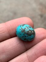 A Statement of Earth and Sky — 24.43 ct Afghan Turquoise Cabochon - Image 6