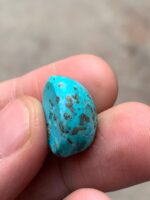 A Statement of Earth and Sky — 24.43 ct Afghan Turquoise Cabochon - Image 7