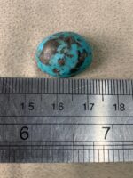 A Statement of Earth and Sky — 24.43 ct Afghan Turquoise Cabochon - Image 8