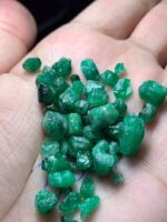 57.30ct Swat Emerald Rough Lot – Fine Green Crystals (12x6x6 mm) for Cutting or Collecting - Image 2