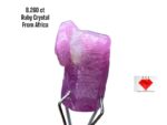 8.260ct African Ruby Crystal – Deep Red Natural Beauty (12.73 x 9.07 x 6.36mm)
