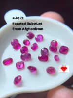 4.40ct Faceted Ruby Lot from Afghanistan – Red Gems (4x3x1mm)