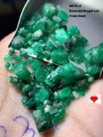 Rare 60.75ct Emerald Rough Lot from Swat – Natural Beauty in 11x7x7 mm