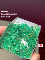 Raw Elegance: 44.00ct Swat Emerald Rough Lot – A Glimpse into Pakistan’s Green Legacy