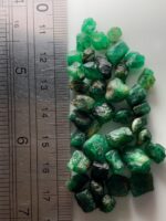 72.05ct Swat Rough Emerald Lot: Vibrant Small Crystals with Authentic Origin (11x8x6mm Avg) - Image 7