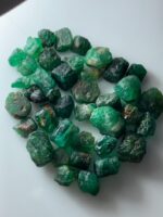 72.05ct Swat Rough Emerald Lot: Vibrant Small Crystals with Authentic Origin (11x8x6mm Avg) - Image 10