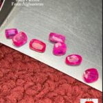 3 Carat Afghan Ruby Faceted Lot – Natural Red Gemstones (5.35 × 3.50 × 2.40 mm)