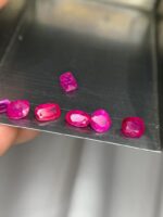 3 Carat Afghan Ruby Faceted Lot – Natural Red Gemstones (5.35 × 3.50 × 2.40 mm) - Image 2