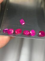3 Carat Afghan Ruby Faceted Lot – Natural Red Gemstones (5.35 × 3.50 × 2.40 mm) - Image 3
