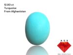 Discover the Beauty of Afghan Turquoise: 12.80 ct Gemstone