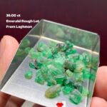 Unearthed Elegance: 36.00ct Emerald Rough Lot from Laghman, Afghanistan