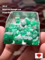 70 ct Emerald Rough Lot from Swat Valley