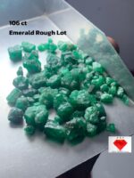 106ct Emerald Rough Lot – Untouched Crystals from Swat’s Gem-Rich Terrain