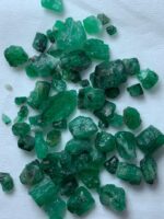 52.65ct Swat Emerald Rough Lot – Vivid Green Natural (11x8x6 mm) - Image 3