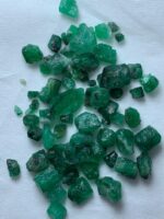 52.65ct Swat Emerald Rough Lot – Vivid Green Natural (11x8x6 mm) - Image 4