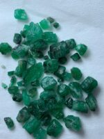 52.65ct Swat Emerald Rough Lot – Vivid Green Natural (11x8x6 mm) - Image 5