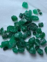 52.65ct Swat Emerald Rough Lot – Vivid Green Natural (11x8x6 mm) - Image 6
