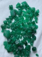 66.50ct Swat Emerald Rough Lot (8x8x6mm): Small-Sized Natural Crystals with Vivid Green Color - Image 2