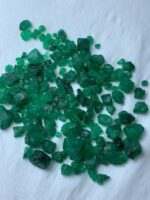 66.50ct Swat Emerald Rough Lot (8x8x6mm): Small-Sized Natural Crystals with Vivid Green Color - Image 10