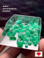 A Rare Gem: 45.30 Carat Rough Swat Emerald