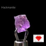 Rare 0.800 ct Hackmanite with Strong Tenebrescent Color Change and Fluorescent from Afghanistan