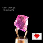 Rare 0.800 ct Hackmanite with Strong Tenebrescent Color Change and Fluorescent from Afghanistan - Image 4