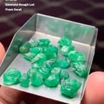 Timeless Green: 37.45 Carat Swat Emerald Rough Lot
