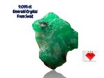9.095 ct Swat Emerald Crystal – Untreated Gemstone, Pakistan