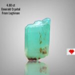 Laghman Emerald Crystal: 4.60ct Afghan Gemstone, Untreated