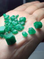 75.40ct Swat Emerald Rough Lot (11x11x10mm): Large Natural Crystals with Rich Green Color - Image 3