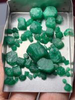 75.40ct Swat Emerald Rough Lot (11x11x10mm): Large Natural Crystals with Rich Green Color - Image 6