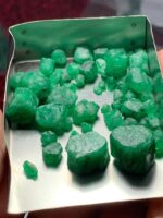 75.40ct Swat Emerald Rough Lot (11x11x10mm): Large Natural Crystals with Rich Green Color - Image 10