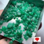 Brilliant 56.95ct Swat Emerald Rough Lot – Natural 9x6x6mm Crystals