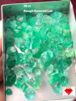 78ct Panjshir Emerald Rough Lot – Untreated Afghanistan Crystals (11x7x8mm)