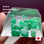 Swat’s Emerald Splendor: 35.70 Carat Rough Emerald Lot