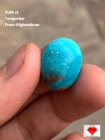 Vibrant 21.85ct Afghan Turquoise Cabochon – A Gem of Natural Beauty